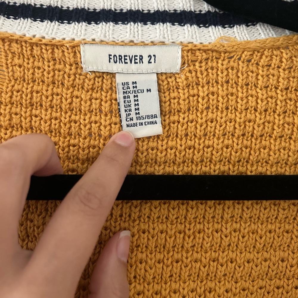 Textured Yellow Cardigan - Picture 5 of 5